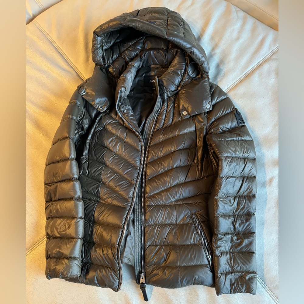 Olive green lightweight Mackage women’s coat